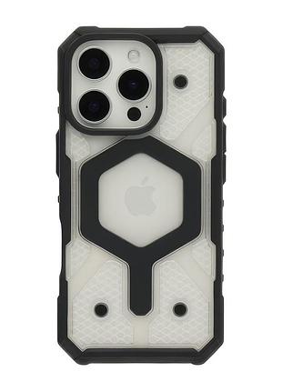 Чехол-накладка bizon armor (magsafe) для iphone 15 pro max (6.7") transparent black