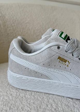 Кросівки puma suede xl mint grey white 🤍 4