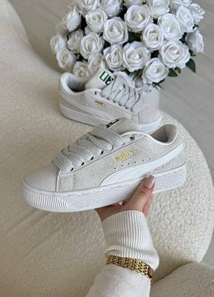 Кросівки puma suede xl mint grey white 🤍 7