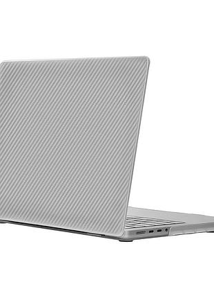 Чехол wiwu ikavlar crystal shield macbook air 15.3 m3 2024 clear stripe