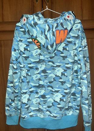 Зіпка bape худі акула