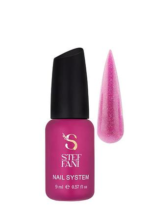 База для гель-лаку камуфлююча steffani cover base 9 мл, 41 рожева з шиммером daily skin care
