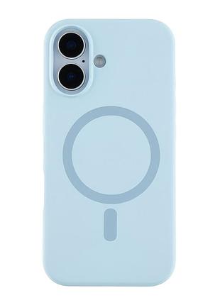 Чехол-накладка bizon silicone case (magsafe) для iphone 17 (6.3) blue