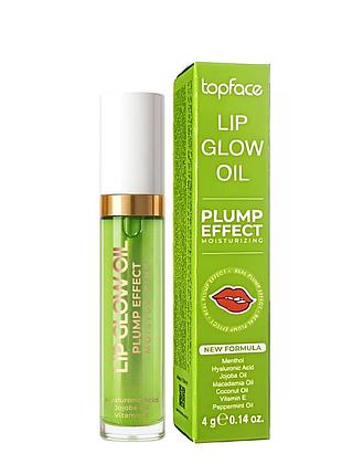 Масло для увеличения объема губ topface lip glow oil plump effect, 4 г (pt216), 04 mint мятный аромат daily skin care