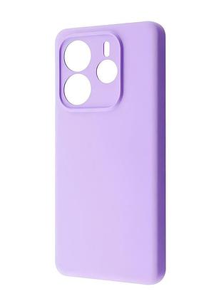 Чехол-накладка silicone case full xiaomi redmi note 14 5g фиолетовый