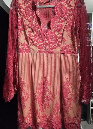 Сукня boohoo night мереживна
uk 12 (британський розмір)
eur 40 (європейський розмір)
us 8 (американський)