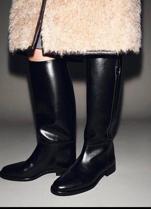 Високі чоботи zara