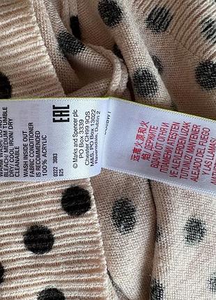 Полувер в горохи marks &amp;spenser 6
