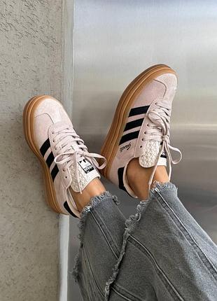 Adidas gazelle bold
« pale pink » 2