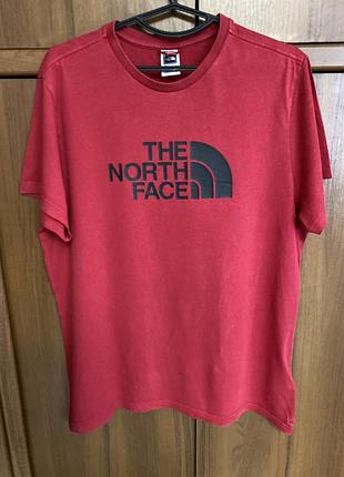 Футболка чоловіча the north face червона,розмір l