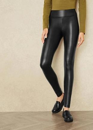 Женские утепленные кожаные лосины 🖤 10