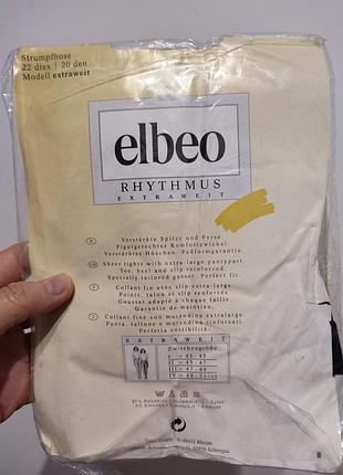 Темно-синие колготки plus size elbeo rhythmus extraweit 20 den (германия), размер iii (47-49) 4