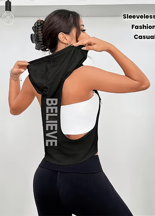 Velisys спортивный топ с капюшоном beliefe