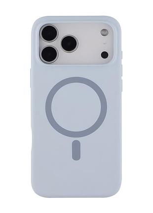 Чехол-накладка bizon silicone case (magsafe) для iphone 17 pro max (6.9) blue
