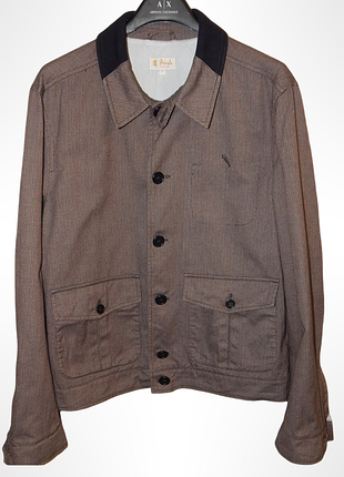 Демисезонная куртка из фактурного хлопка pringle of scotland. size l