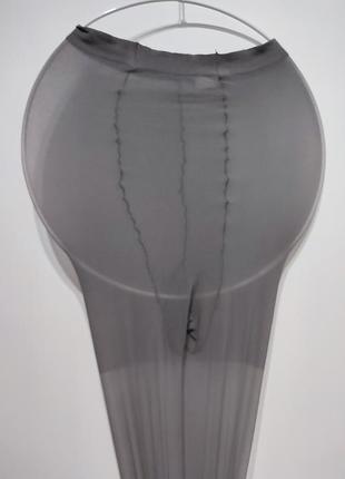 Эластичные серо-фланелевые колготки plus size elbeo rhythmus extraweit 20 den, размер iii (47-49)