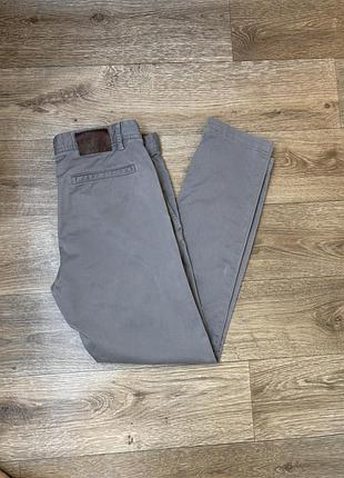 Чоловічі штани чінос chinos boss by hugo boss regular fit, w32, l30, сірі