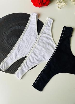 Стрінги бавовняні комплект 3 шт primark xl