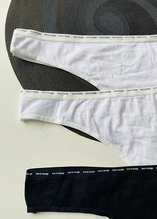 Стринги хлопковые комплект 3 шт primark xl 3