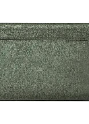 Чехол-папка wiwu genuine leather sleeve macbook 16 forest green