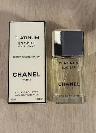 Chanel egoiste platinum 100 мл тестер оригинала чоловіча паріумована вода