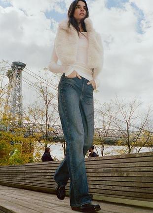 Джинси zara wide legxs, s, брудні джинси, 34, 36 розміри 6045/224/405