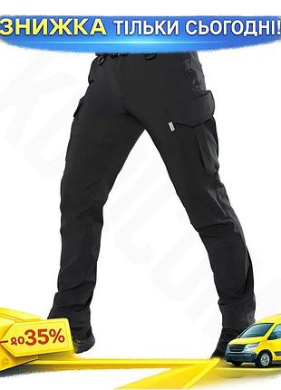 Ku брюки camotec guard universal fit черные тактические для силовых структур с эластичными вставками к uni2l_k