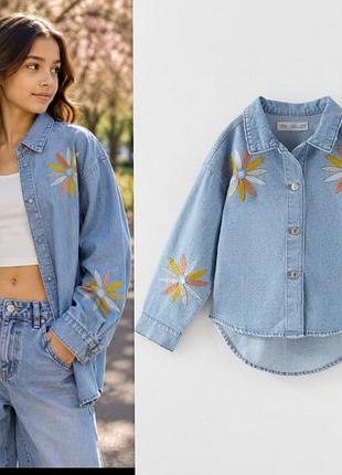 Суперова джинсова сорочка zara