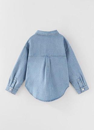 Суперова джинсова сорочка zara 4