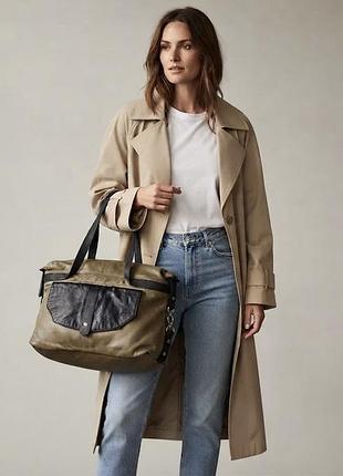 Zalando большая кожаная сумка с длинными ручками