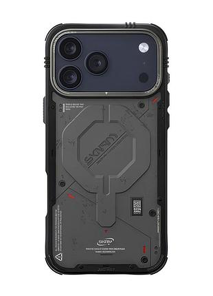 Чехол-накладка skinarma vigor (mag-charge) iphone 17 pro (6.3") charcoal