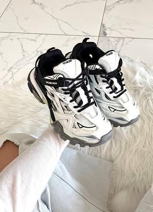 Кросівки balenciaga track 2 black white 🖤🤍