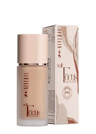 Тональная основа neverti soft focus стойкая увлажняющая, 32 мл (np305), 005 caramel romance карамельный daily skin care