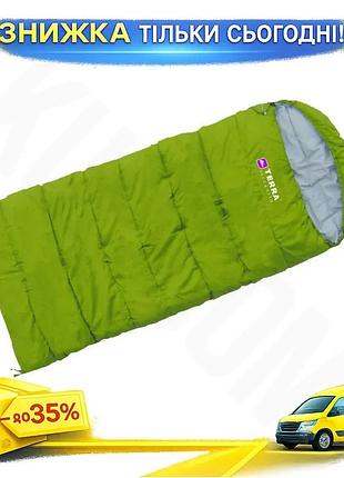 Ku спальный мешок одеяло universal fit terra incognita asleep jr 200 зеленый для детей с капюшоном и у uni2l_k