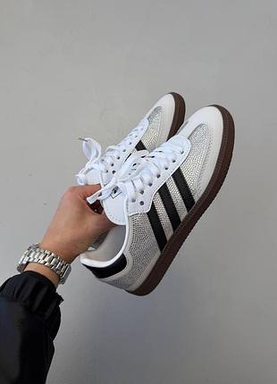 Adidas samba | light grey swarovski 5