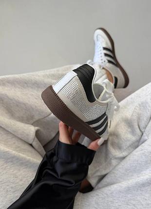 Adidas samba | light grey swarovski 7