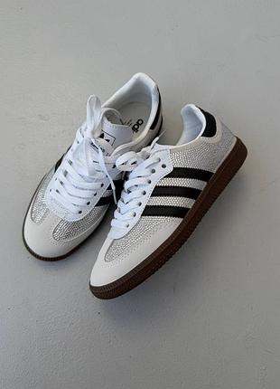 Adidas samba | light grey swarovski 8