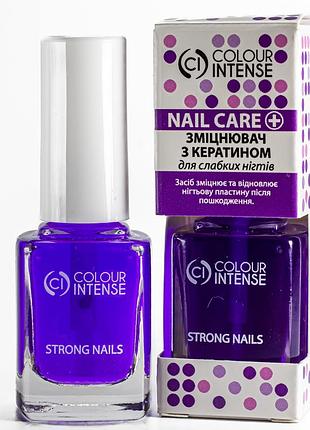 Зміцнювач для нігтів з кератином colour intense nail care strong nails 102 11 мл daily skin care
