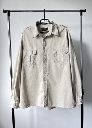Військова, сафарі сорочка з довгим рукавом у розмірі xl, lee ripstop military, safari overshirt / shirt
