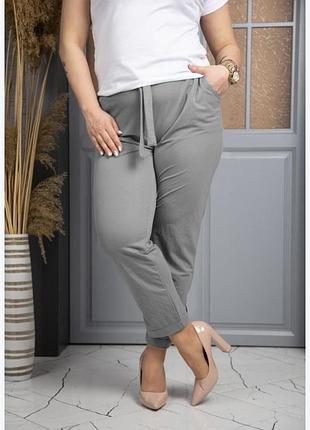Нові boohoo 28 жіночі сірі базові зручні штани брюки великий розмір батал