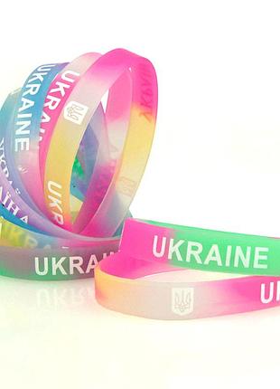 Браслет силіконовий ukraine світлонакопичувальний (уп. 10 шт)