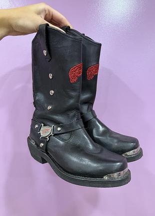 Red wing взуття вінтажне мото шкіра шкіряні y2k steel байкерські черевики чоботи козаки берці гранж