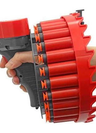 Игрушечное оружие growler h01 28 зарядов / автоматический бластер пулемет.
