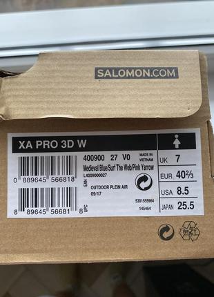 Кроссовки salomon xa pro 3d w6 фото