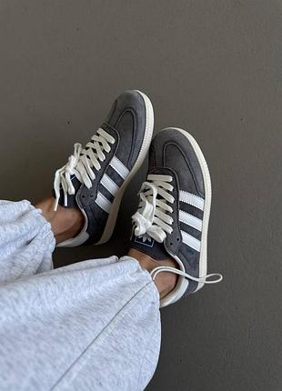 Adidas samba
grey suede / white sole 5