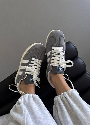 Adidas samba
grey suede / white sole 6