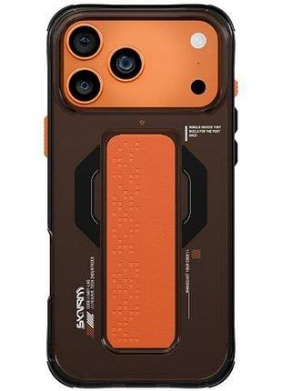 Чохол-накладка skinarma haxa (mag-charge + grip-stand) iphone 17 pro max (6.9") graphite
