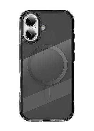 Чохол-накладка wiwu titanium sereies (mcc-702) iphone 17 (6.3") прозоро-чорний