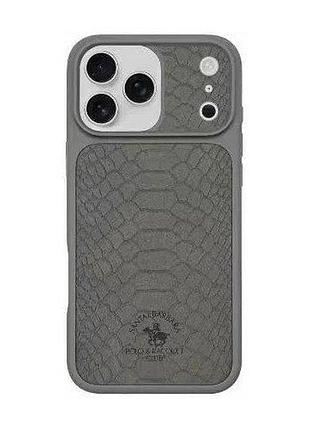 Чохол-накладка santa barbara polo & racquet club series knight (sb-ip17spknt-p6.3tgry) iphone 17 pro (6.3") titanium grey