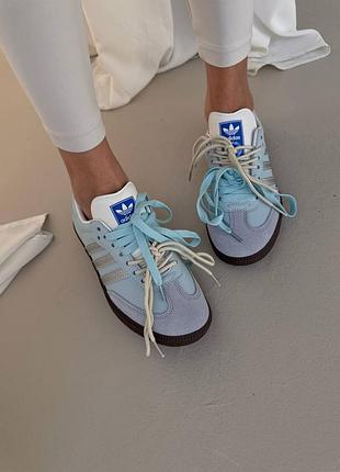 Adidas samba
blue / double laces 8